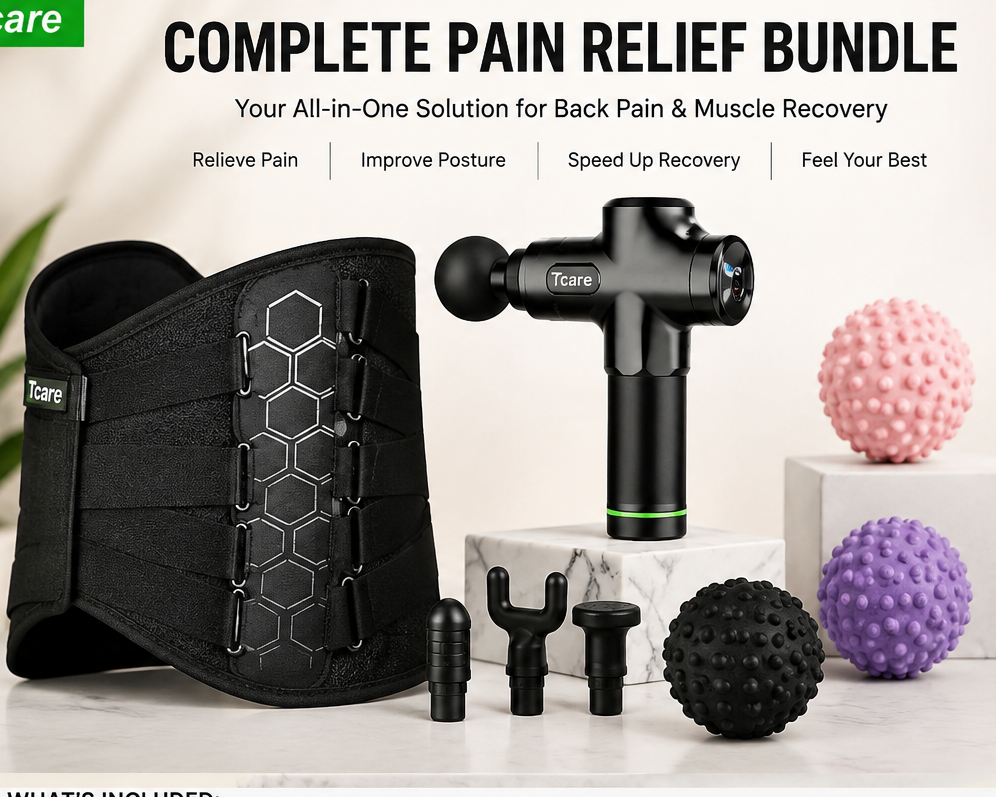 Oneside Tradie Recovery Pack — Massage Gun + Lumbar Back Brace + Trigger Point Ball