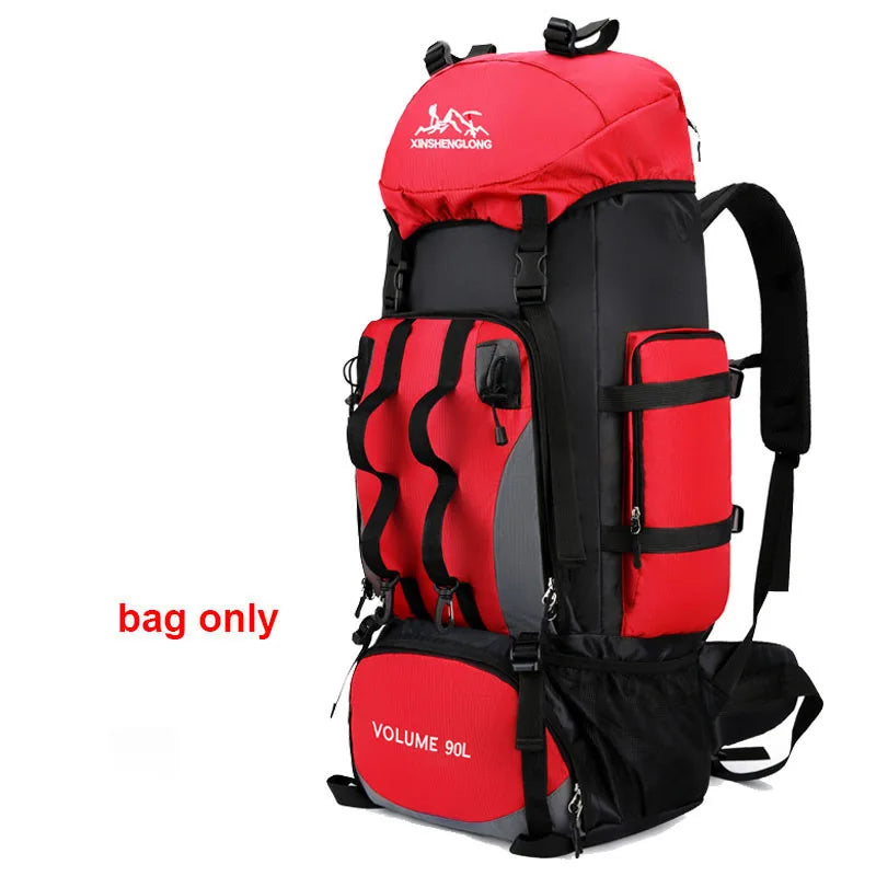 90L Waterproof Hiking & Camping Backpack – Large Capacity Outdoor Rucksack