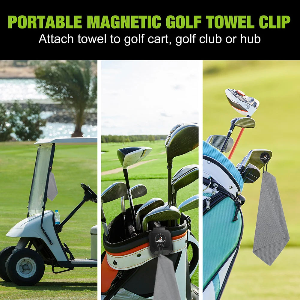 Portable Magnetic Golf Towel Clip | Men’s Golf Equipment Accessory