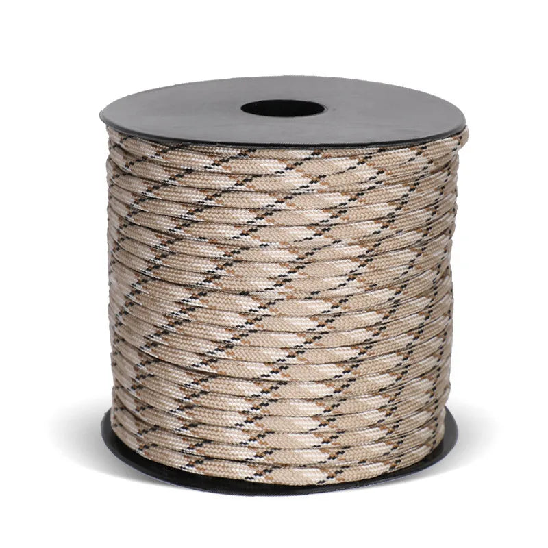 50m 650lb Military Paracord – 9-Strand 4mm Tactical Rope for DIY Bracelets, Lanyards, Dog Collars & Outdoor Gear