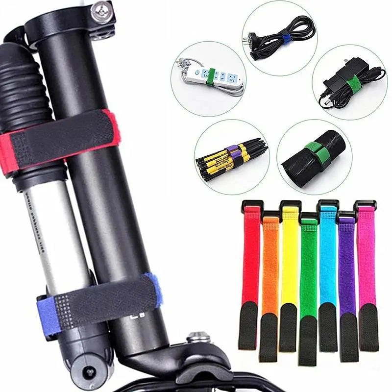 Fishing Rod Tie Holder Strap – Hook & Loop Fastener Wrap Band for Outdoor Fishing Rod Organization