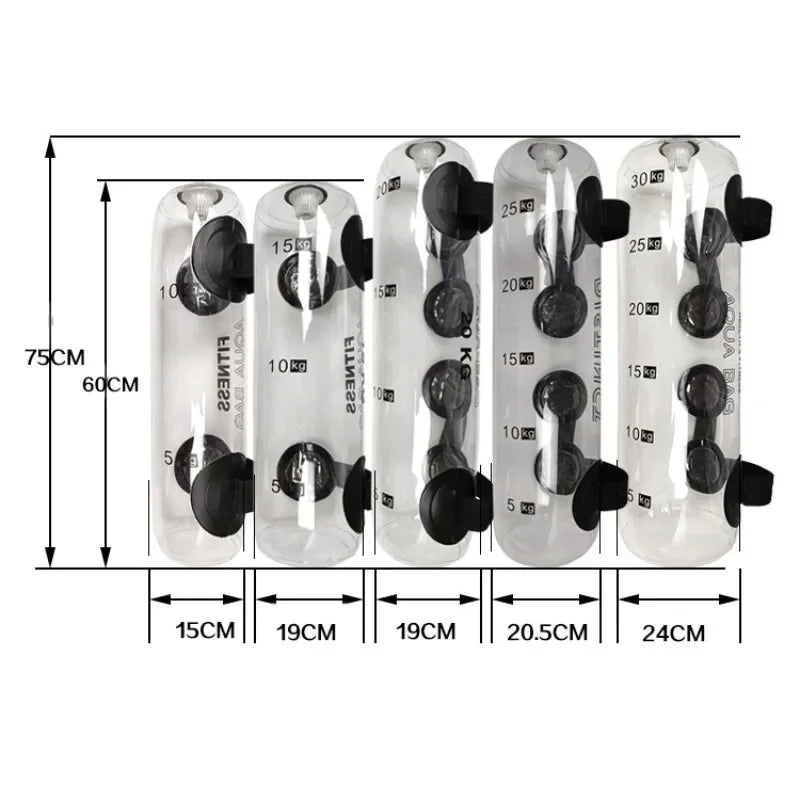 Portable Inflatable Water Power Bag – Adjustable Aqua Weight for Strength & Stability Training