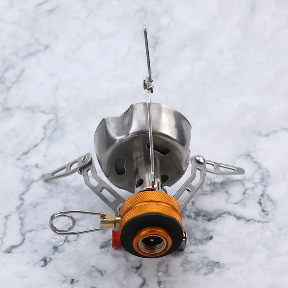 Portable Wind-Resistant Camp Stove – Compact Cooking Gear for Outdoor Camping & Hiking
