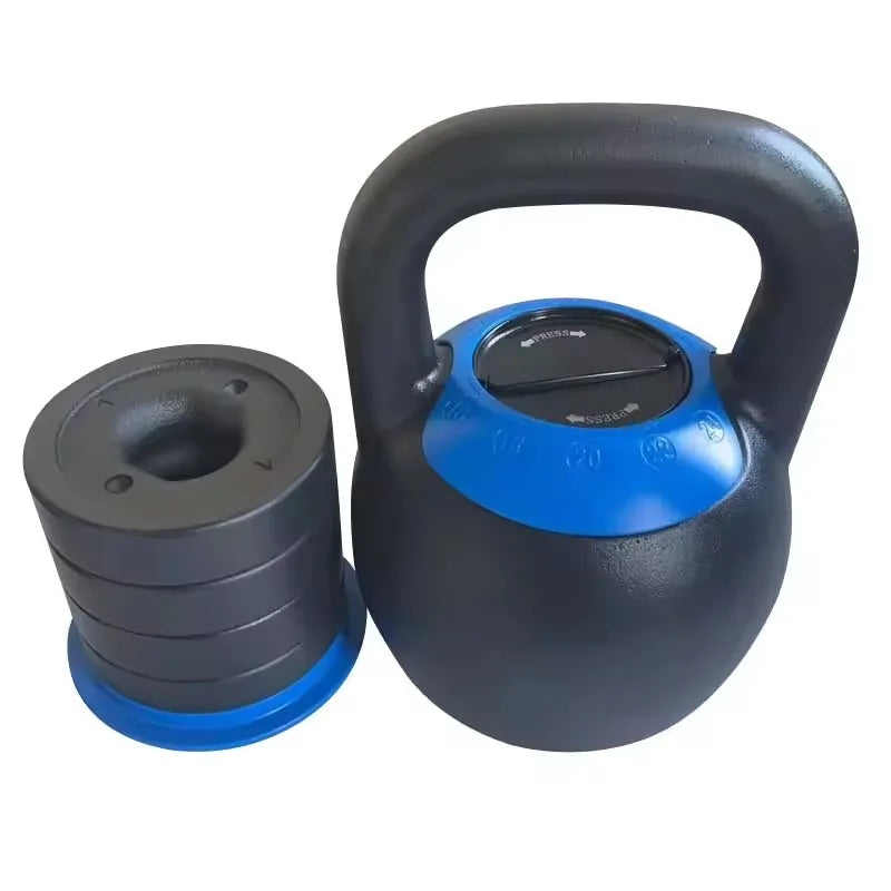 Adjustable Kettlebell – 5 Weights in 1 Cast Iron Dumbbell Set | Space-Saving Strength Training Equipment for Home & Gym