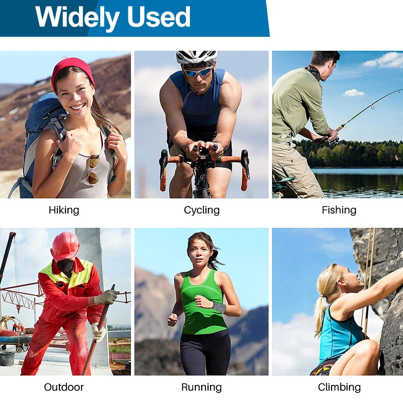 2PCS UV Protection Face Mask – Seamless Bandana for Outdoor Sports