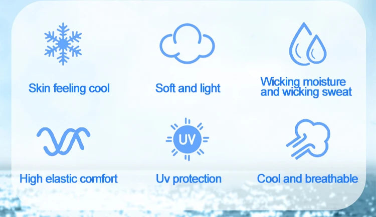 2PCS UV Protection Face Mask – Seamless Bandana for Outdoor Sports