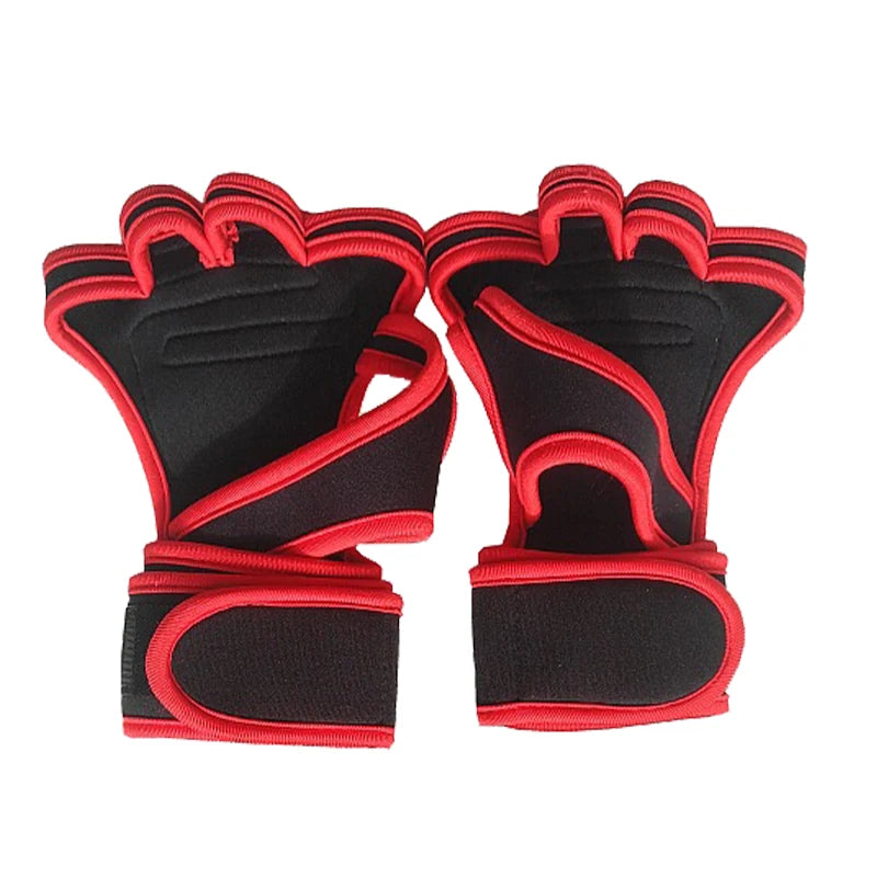Breathable Workout Gloves with Wrist Wraps – Weightlifting & Gym Gloves for Men and Women