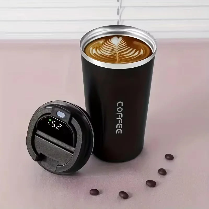 Stainless Steel Smart Coffee Tumbler – Intelligent Temperature Display Thermos Cup | Portable Travel Mug 380ml / 510ml