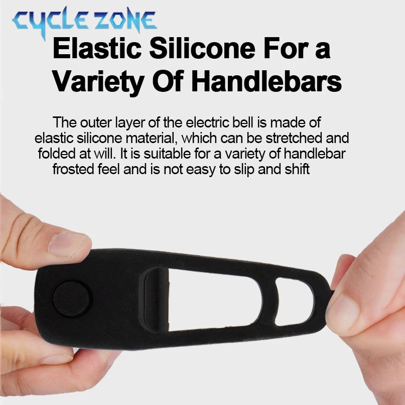 Electric Bicycle Bell – Loud Bike Horn with 3 Sound Modes for MTB & Road Cycling