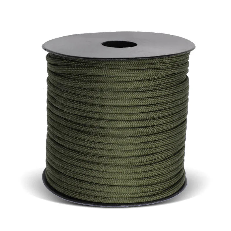50m 650lb Military Paracord – 9-Strand 4mm Tactical Rope for DIY Bracelets, Lanyards, Dog Collars & Outdoor Gear