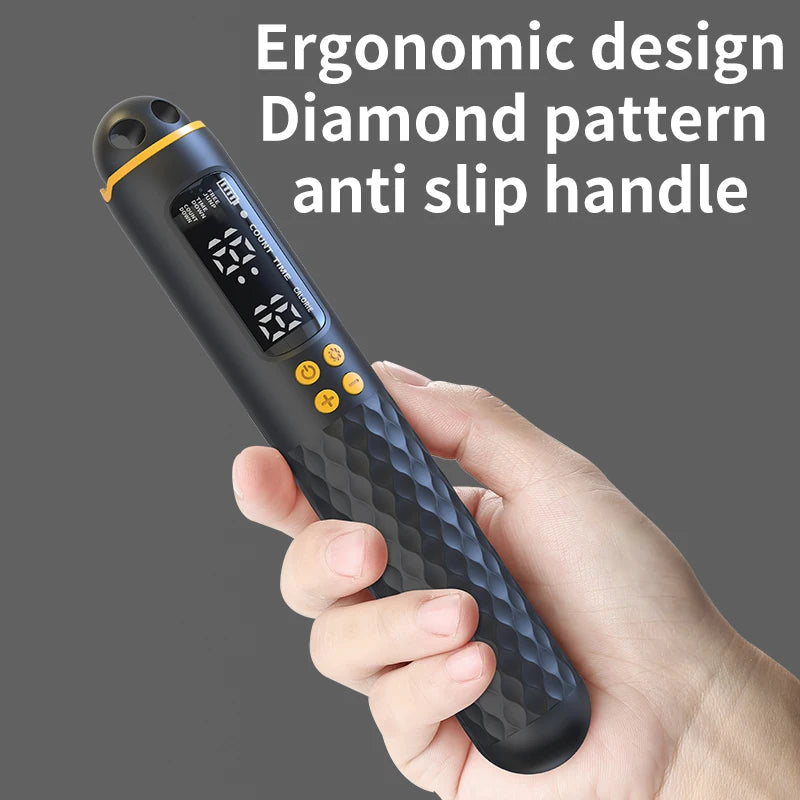 Rechargeable USB Digital Jump Rope Trainer – Adjustable Wireless Rope with Calorie Counter & Fitness Tracking