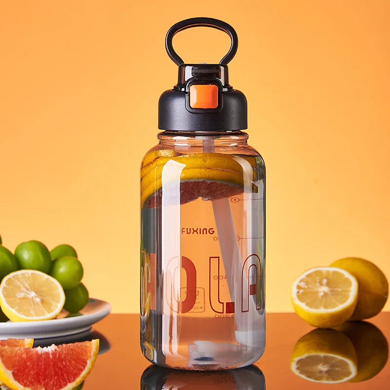 1300ml Portable Sports Water Cup – High Temp Plastic Outdoor Bottle