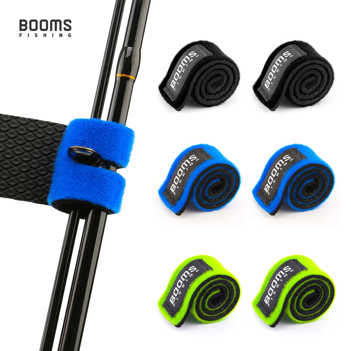 Booms Fishing RS3 Lure Rod Holder Belt Strap – Adjustable Rod Tie Suspenders for Hands-Free Fishing | Tackle & Tool Box Accessory