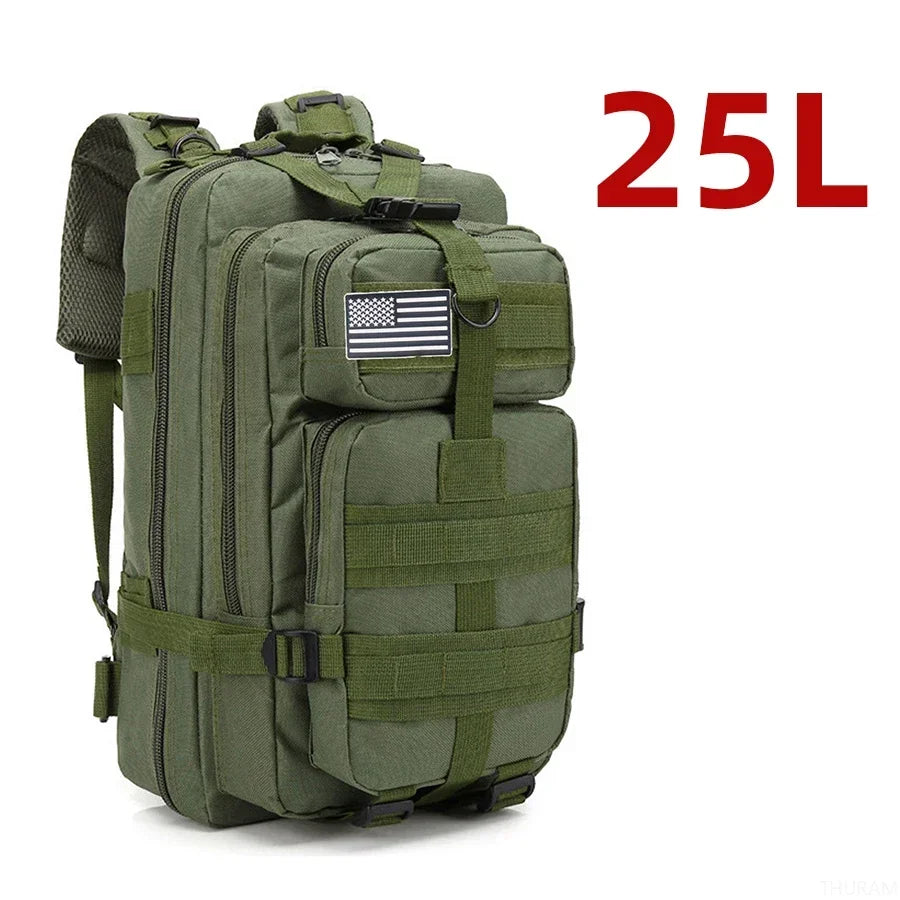 25L/50L Waterproof Tactical Outdoor Backpack – Rugged 1000D Nylon for Trekking, Fishing & Hunting