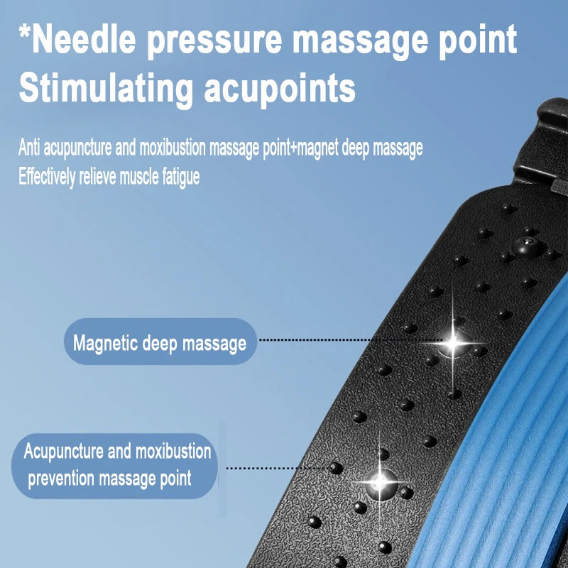 YBAM Lumbar Stretcher Device – Spine Correction & Back Opener Pillow for Lower Back Pain Relief, Yoga & Chiropractic Support