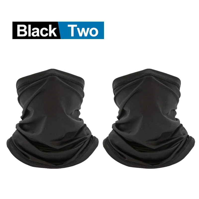 2PCS UV Protection Face Mask – Seamless Bandana for Outdoor Sports