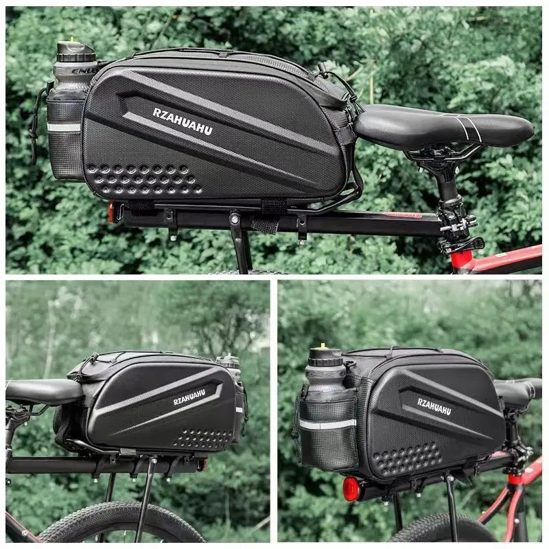 10L Waterproof Bicycle Rear Seat Bag – Large Rack Saddlebag & Shoulder Bag