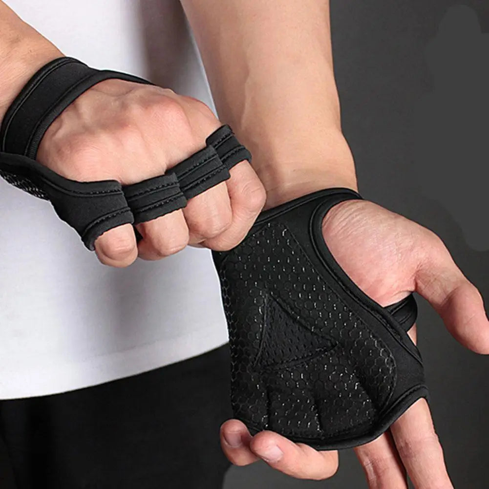 Hand Wrist Palm Protector Gloves – Non-Slip Weightlifting Gloves with Wrist Support for Gym & Fitness