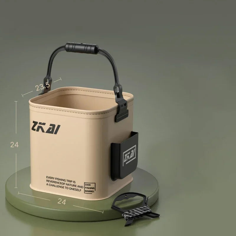 8L / 13L Foldable Fishing Bucket – Large Capacity, Durable Hand-Carry Bucket for Outdoor Camping & Fishing