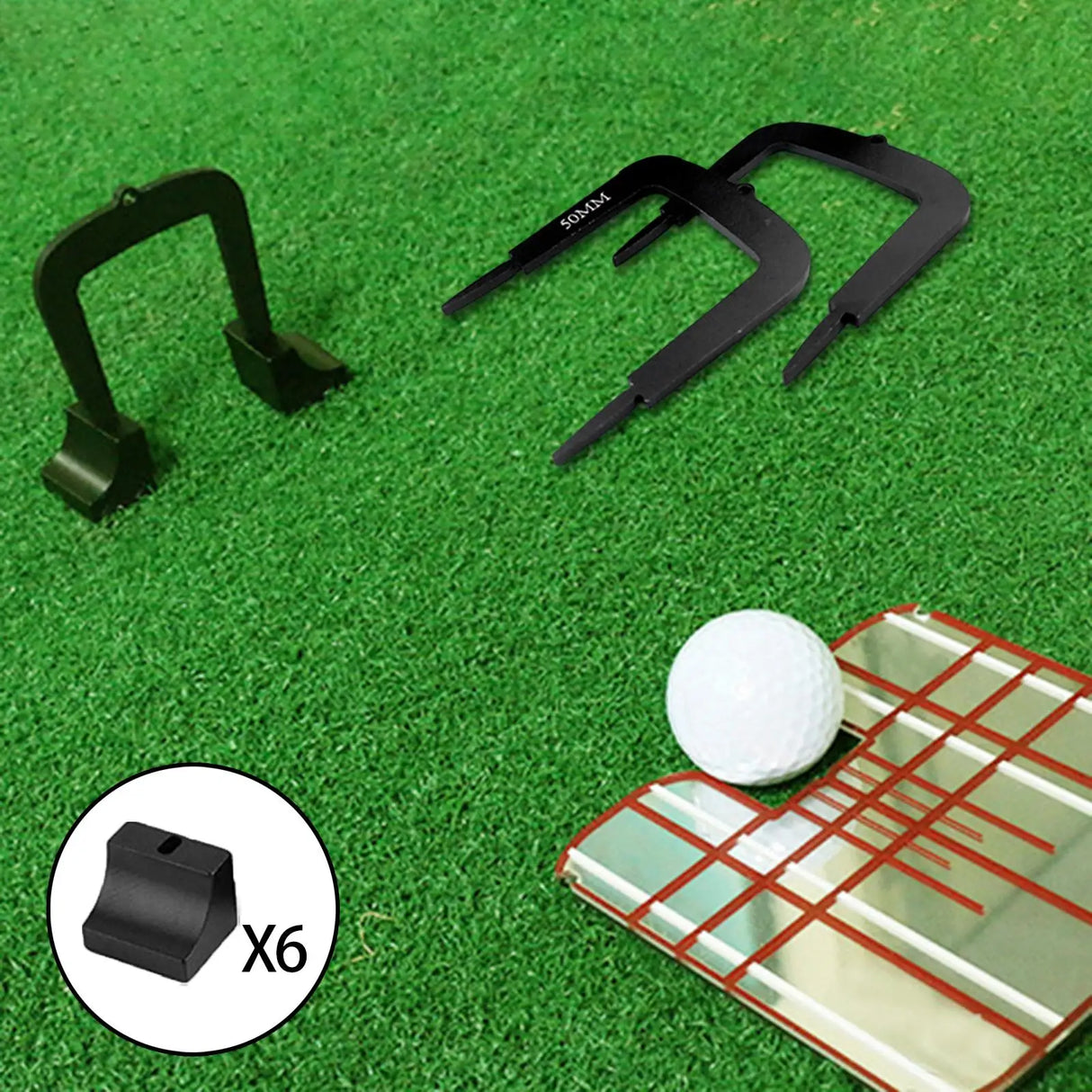 Golf Putting Gates – Metal Putter Practice Training Aid with Multiple Sizes for Beginners & Pros