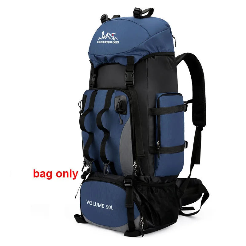 90L Waterproof Hiking & Camping Backpack – Large Capacity Outdoor Rucksack