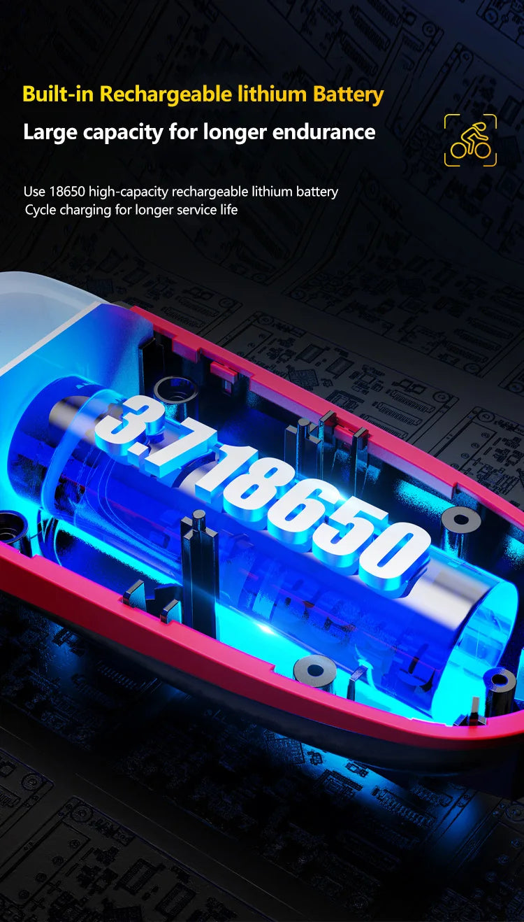 Solar Bike Light with Horn – LED Headlamp & Bell for Bikes