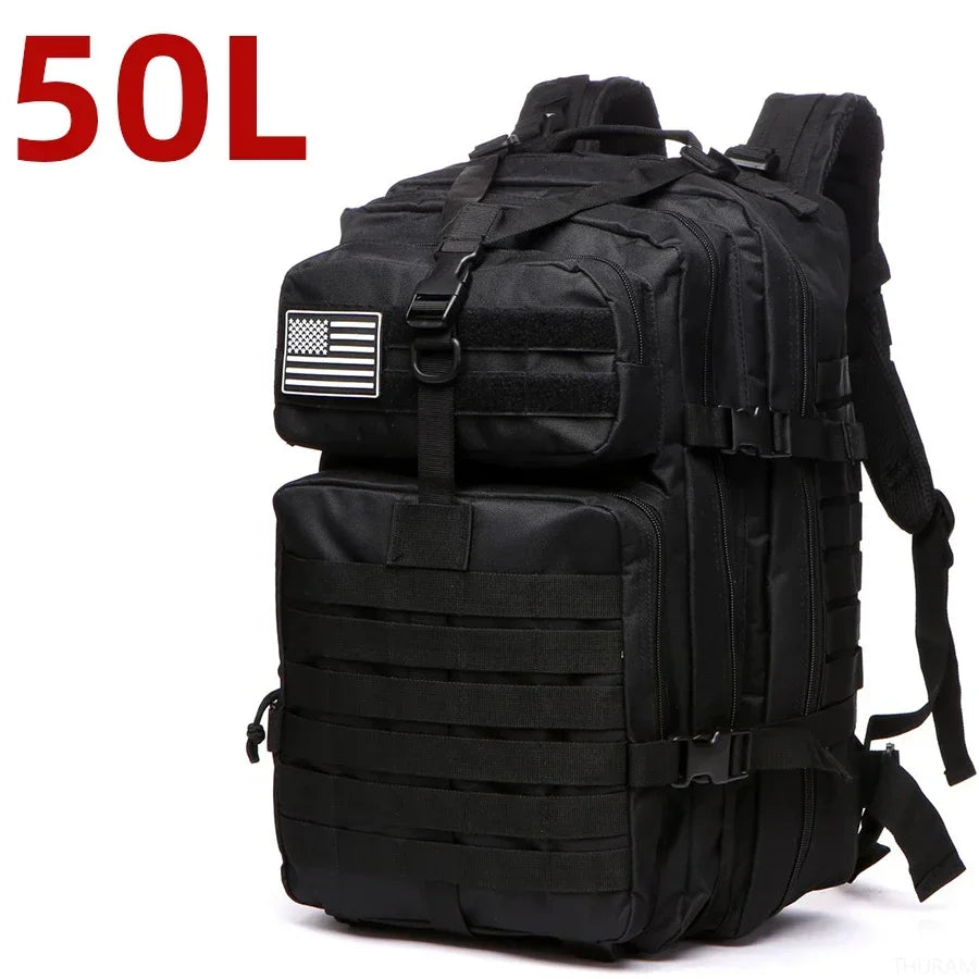 25L/50L Waterproof Tactical Outdoor Backpack – Rugged 1000D Nylon for Trekking, Fishing & Hunting