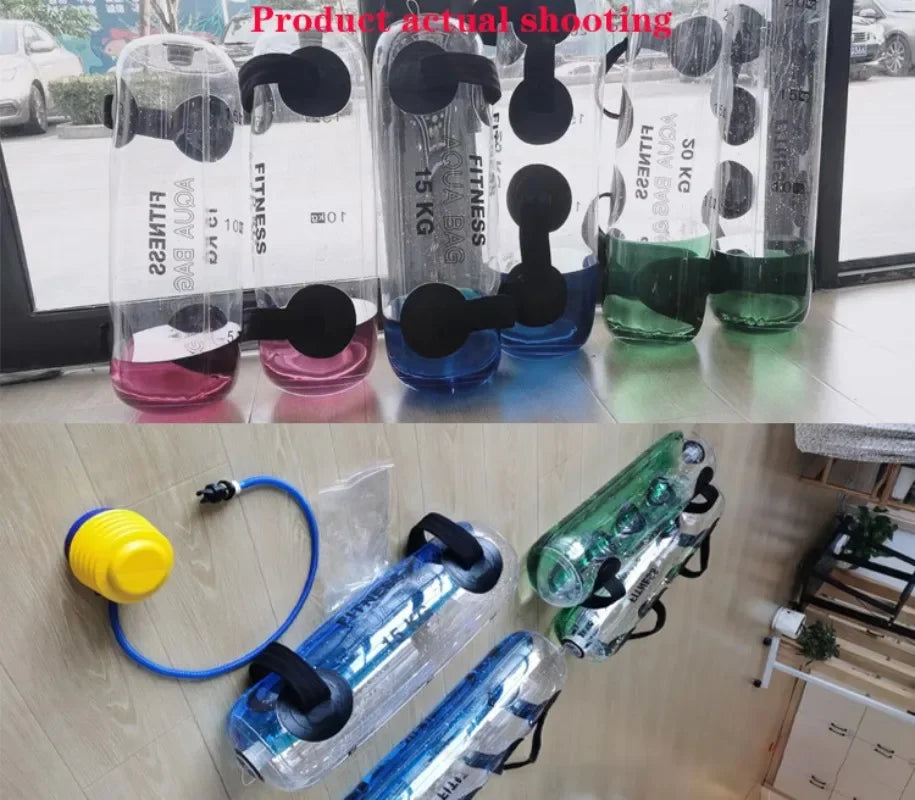 Portable Inflatable Water Power Bag – Adjustable Aqua Weight for Strength & Stability Training