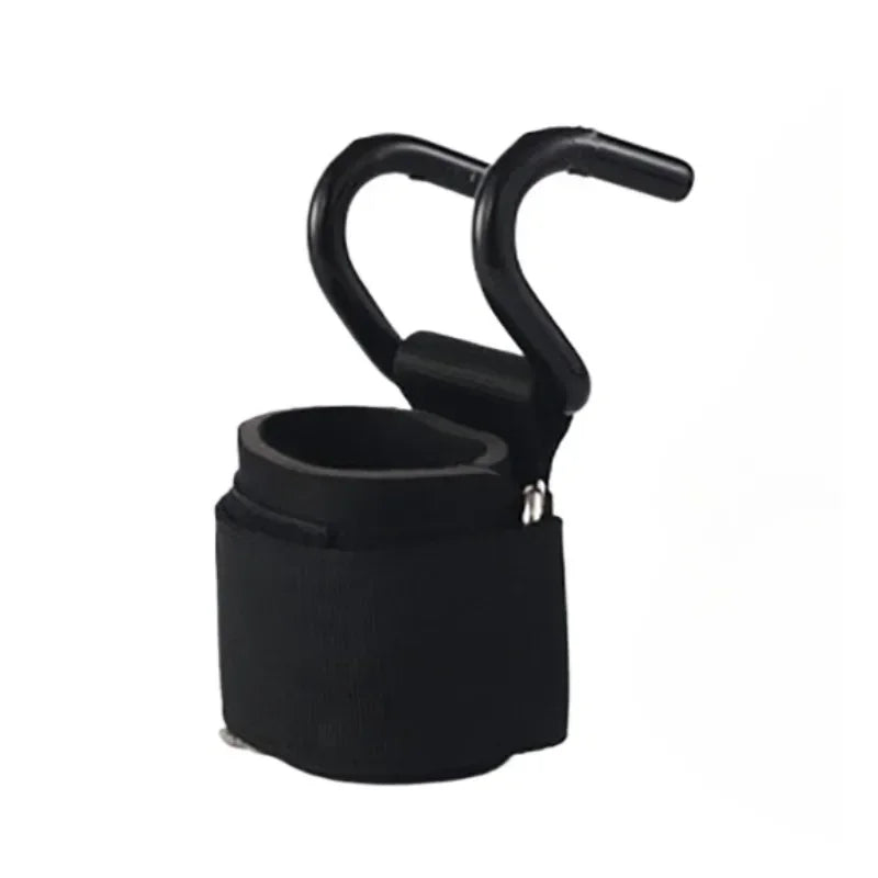 Weight Lifting Hook Grips with Wrist Wraps – Heavy-Duty Gym Wrist Straps for Pull-Ups, Powerlifting & Deadlifts