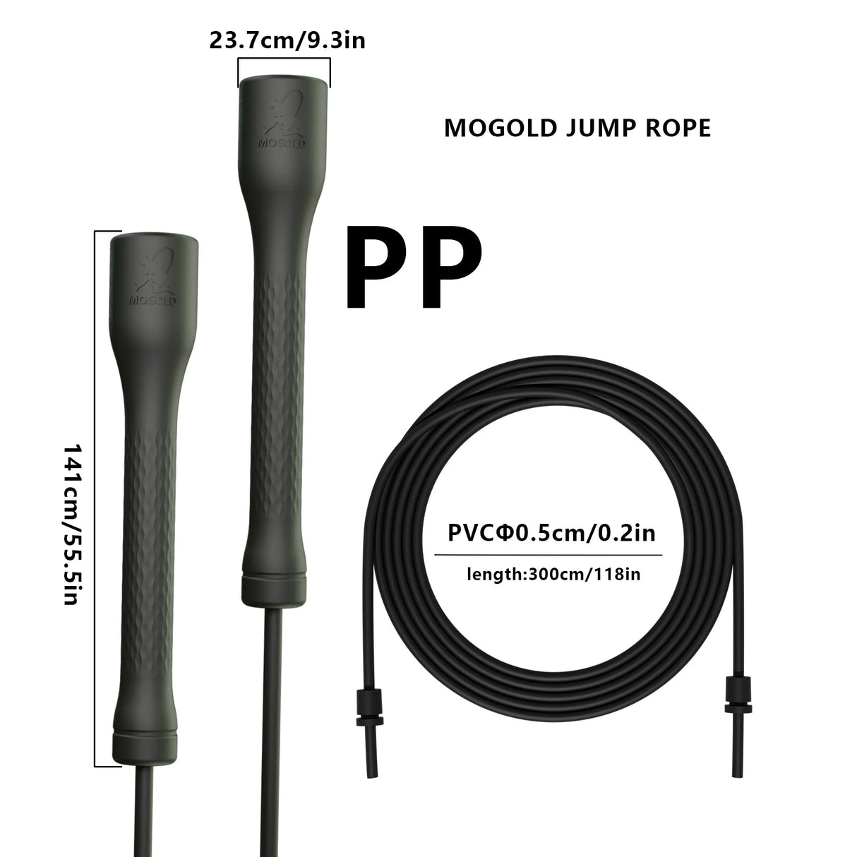 Professional Adjustable PVC Speed Rope for CrossFit, Fitness, and Cardio Training