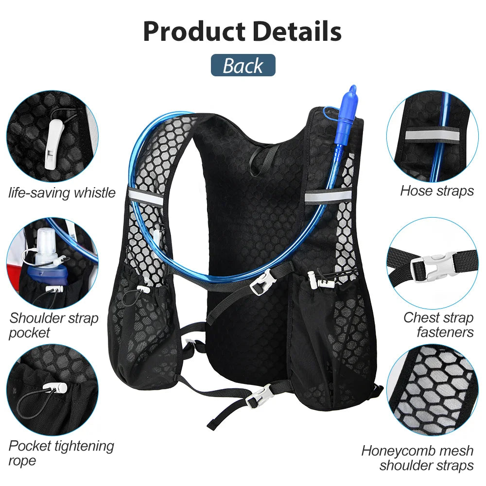 Hydration Vest – Lightweight, Breathable Backpack for Trail Running, Cycling, Climbing & Marathon Training
