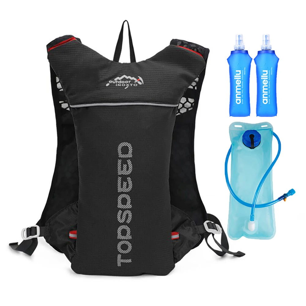 5L Ultralight Hydration Backpack – Breathable Running Vest with 500ML Water Bottles for Trail Running, Cycling & Marathons