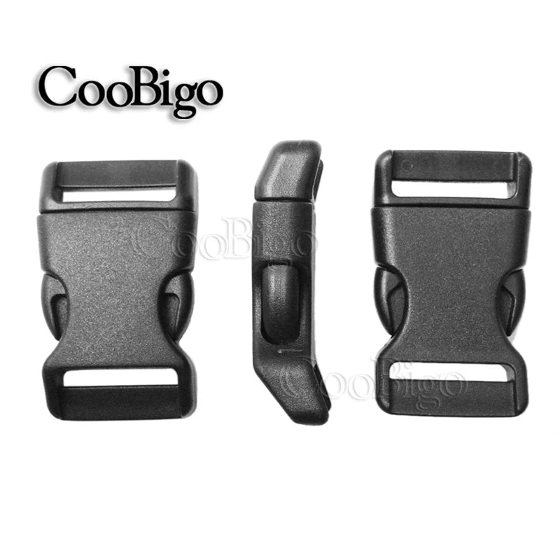 Durable Plastic Curved Buckles for Paracord, Backpack Straps & Outdoor Gear (10mm–25mm)