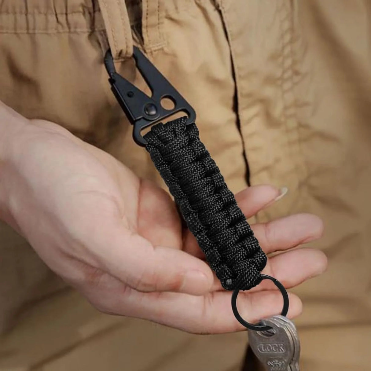 Paracord Keychain Ring Survival Kit