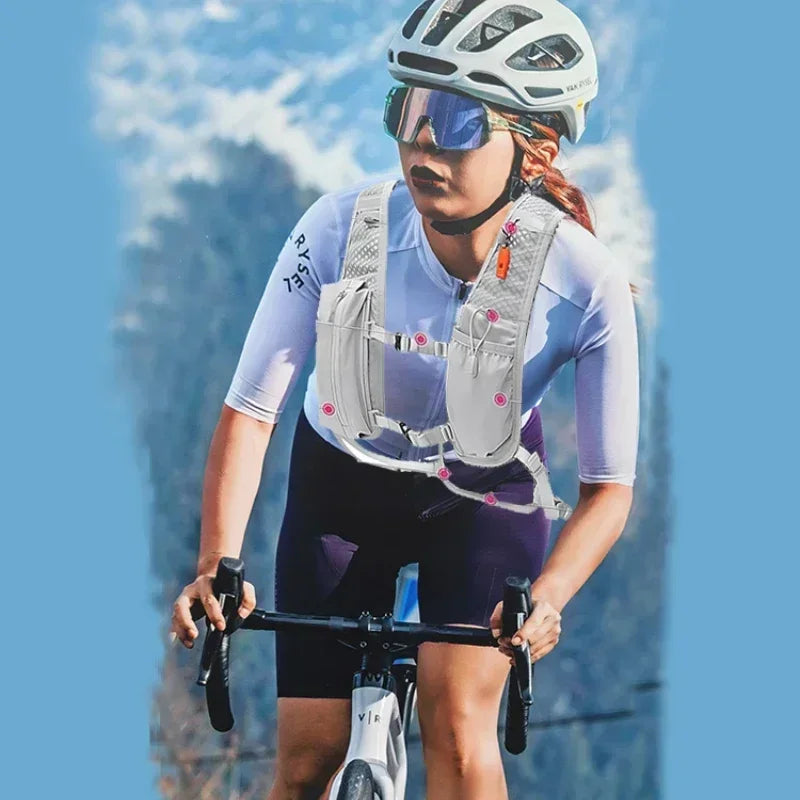 5L Running Hydration Vest Backpack – Lightweight Trail Running Pack with 1.5L Water Bladder for Hiking, Cycling & Marathons