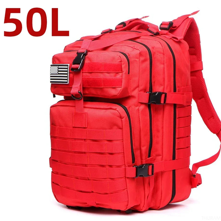 25L/50L Waterproof Tactical Outdoor Backpack – Rugged 1000D Nylon for Trekking, Fishing & Hunting