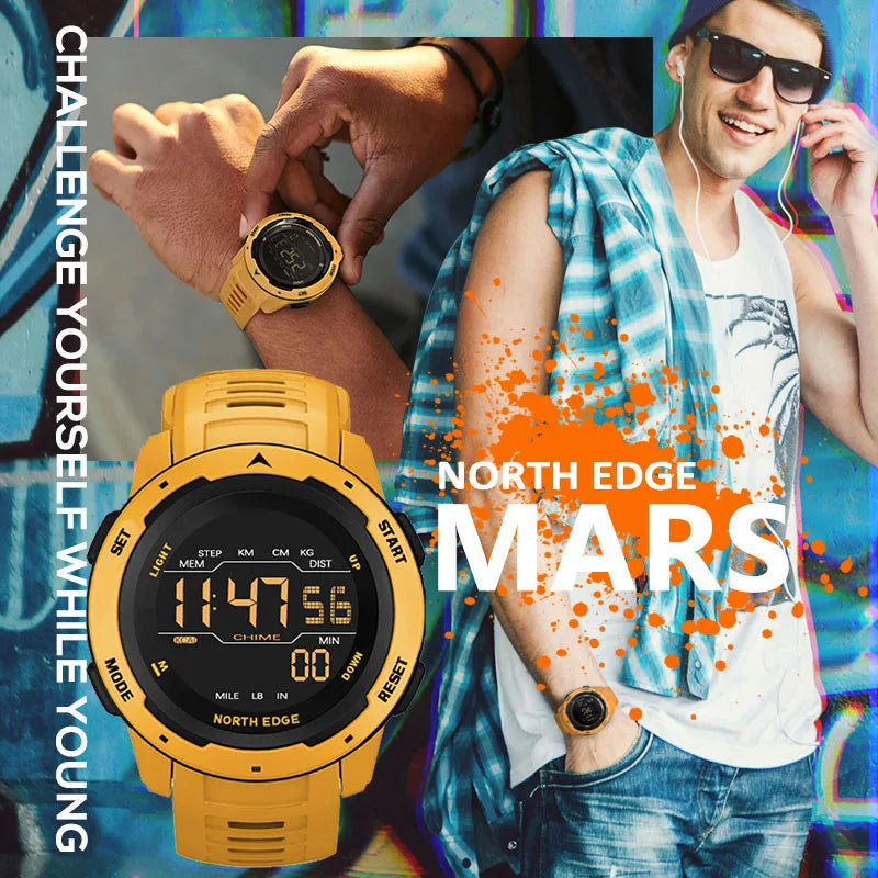 NORTH EDGE Mars Men Digital Watch