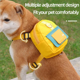 Pet Backpack With Harness Collar Outdoor Travel