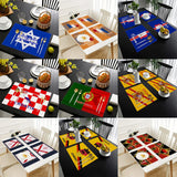 Stylish Geometric Linen Placemats