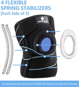 Knee Braces for Pain Men & Women with Patella Gel Pad Side Stabilizers, Arthritis, Meniscus Tear, ACL, Relief, Running