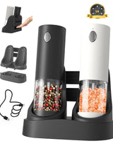 Electric Automatic Salt and Pepper Grinder Set