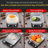 Smart Electronic Digital Kitchen Scale Stainless Steel