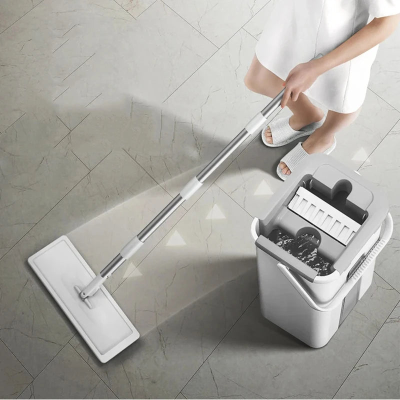 Microfiber Squeeze Spin Mop with Bucket