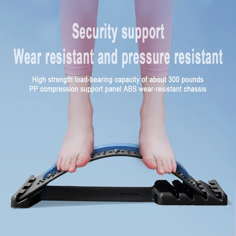 YBAM Lumbar Stretcher Device – Spine Correction & Back Opener Pillow for Lower Back Pain Relief, Yoga & Chiropractic Support