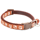 Foot Paw Print Bell Collar