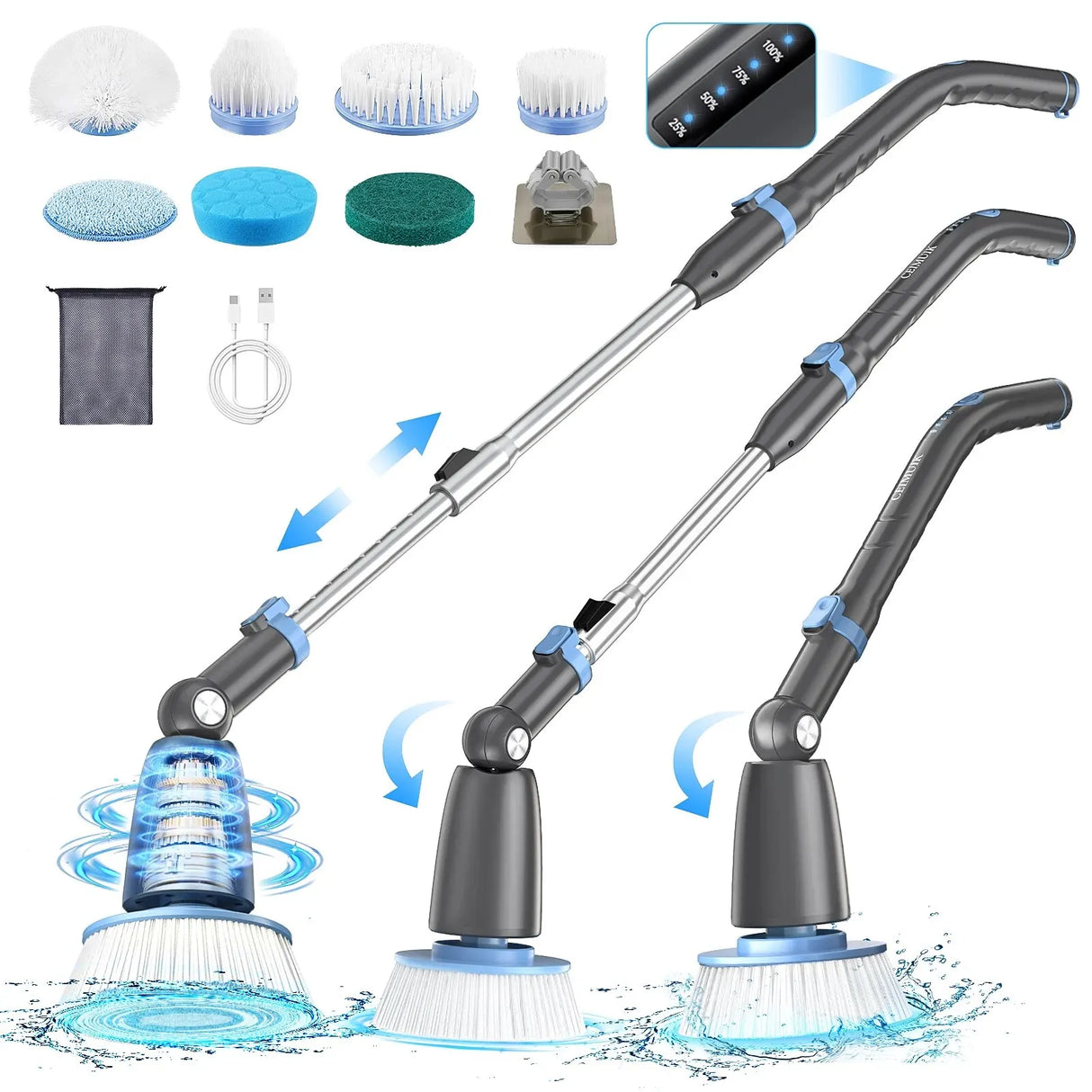 Handheld Multifunctional Electric Cleaning Brush