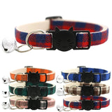 Adjustable Nylon Buckles with Fashionble Reflective Cat's Bell Collars