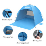 Beach Blue Kids Tents Portable Fully Flexible Set Quickly Family Easy Folding Outdoor Put Up Camping Waterproof