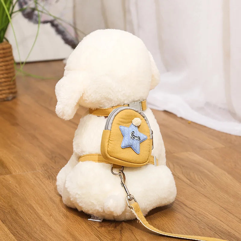 Pet Leash Backpack Chest Strap Teddy