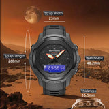 Men's Sports Digital Watch with Carbon Fiber Case